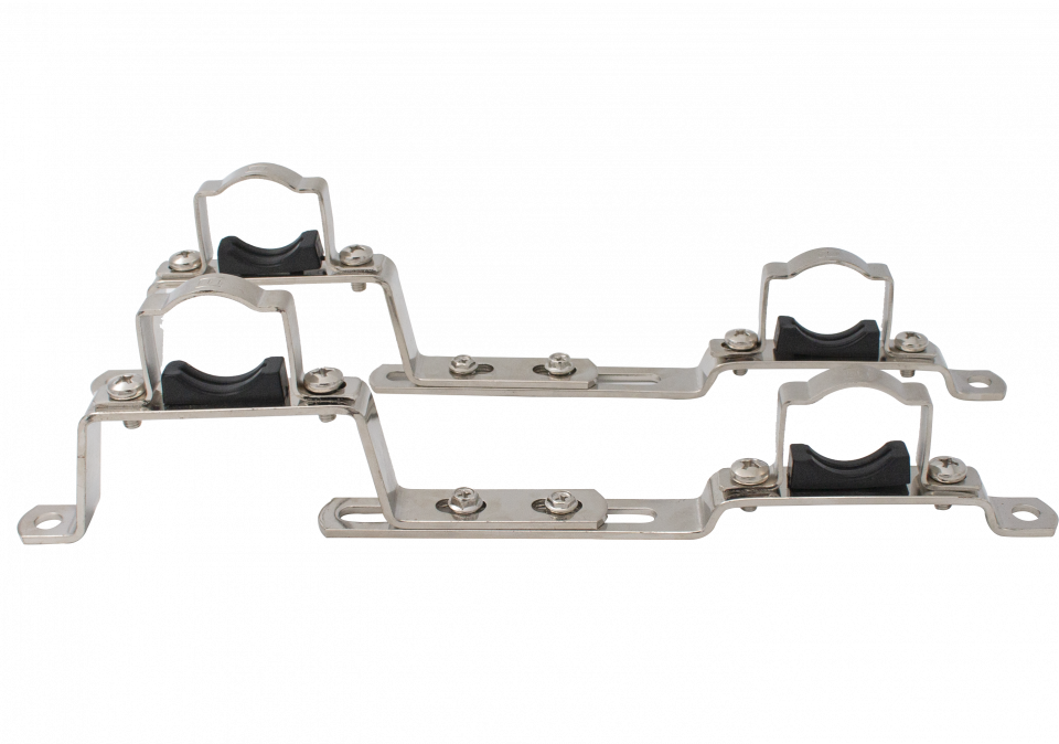 Adjustable support brackets for manifold