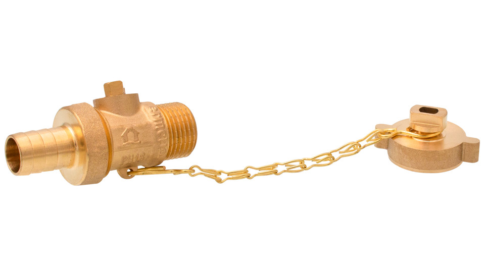 Drain ball valve bronze finish 1/2