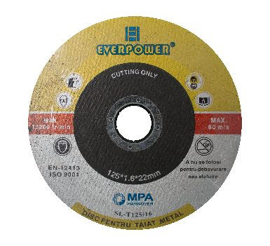 Rezný kotúč na kov 125x1x22 mm