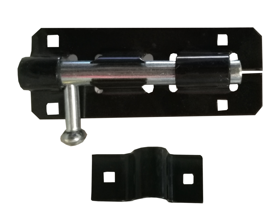 Bajonett tolózár fekete 100mm