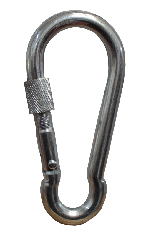 Rýchloupínacia oceľová karabína 11x120 mm