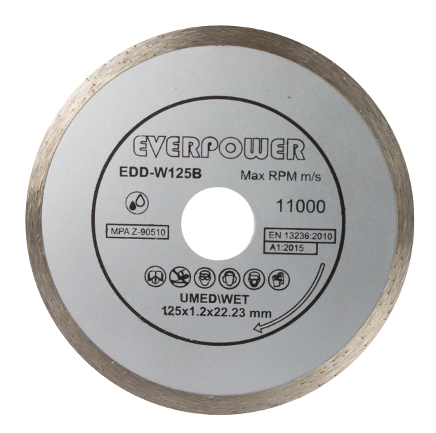 Diamantový kotúč na mokré rezanie 115x1,2x22,23 mm