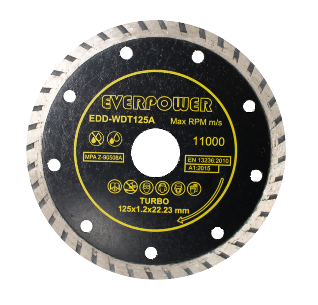 Diamantový kotúč Turbo 125x1,2x22,23 mm