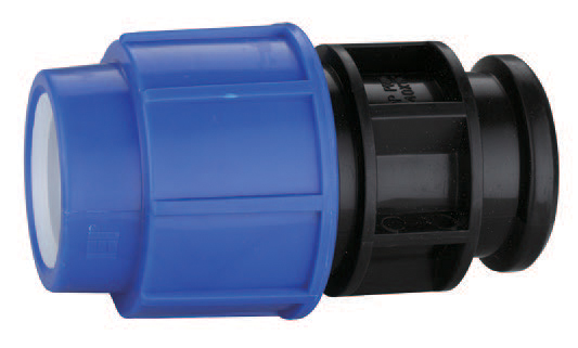 Female straight connector 20x1/2